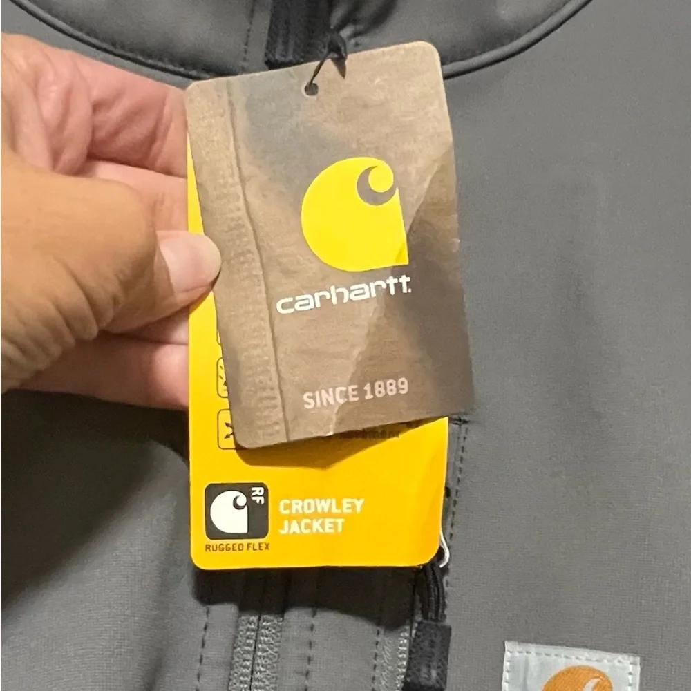 NWT Carhartt Gray Crowley Jacket Outdoor Work Wear Windbreaker Waterproof
